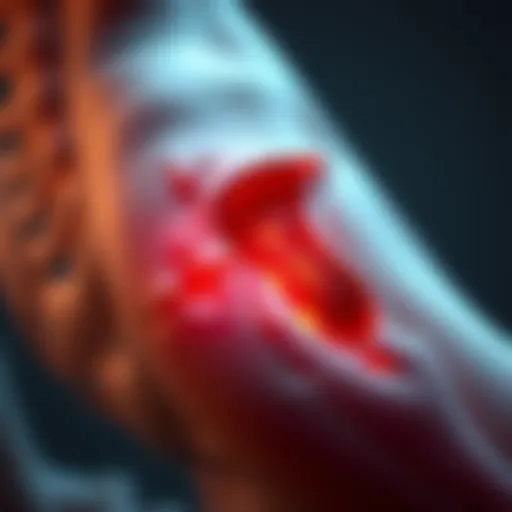 Anatomy of the piriformis muscle with highlighted areas of interest