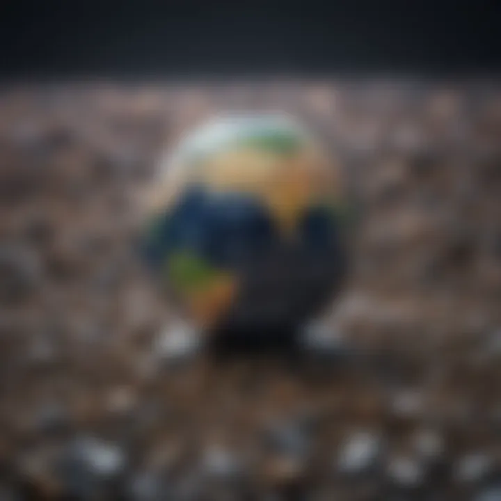 A visual representation of global population growth trends over the decades