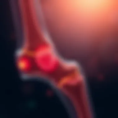 Inflammatory Mechanisms in Prosthetic Arthritis Graph illustrating the biological mechanisms of inflammation in prosthetic arthritis
