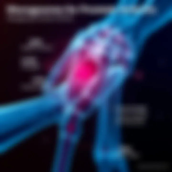Management Strategies for Prosthetic Arthritis Infographic on current treatment strategies for managing prosthetic arthritis