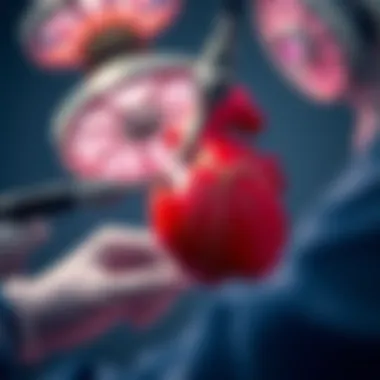 Precision Instruments for Cardiac Surgery Close-up of robotic instruments used in surgery