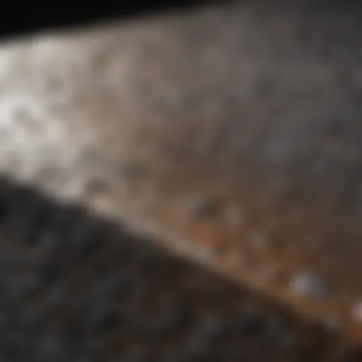 Conceptual representation of surface roughness on materials