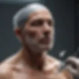 A surgeon performing a skin reconstruction procedure