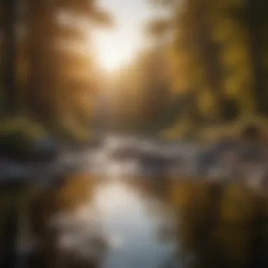 A serene landscape illustrating mindfulness and stress reduction techniques.