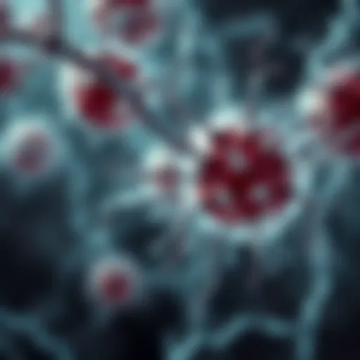 Illustration of autoimmune response in systemic lupus erythematosus