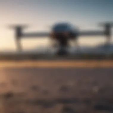 Advanced Sensors in Drone Technology A close-up of drone technology displaying advanced sensors