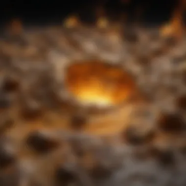 Crucible of Molten Gold Crucible filled with molten gold ready for casting