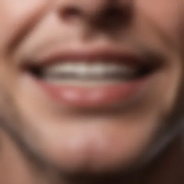 Transformative Effects of Tooth Polishing Before and after comparison of tooth polishing effects