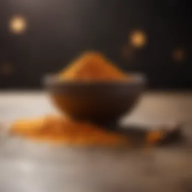 Turmeric Powder in Bowl Turmeric powder in a bowl