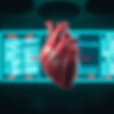 Visual representation of treatment options for heart block