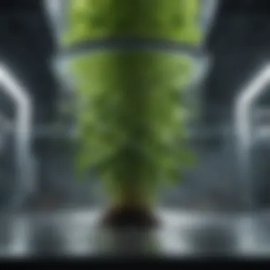 Illustration of a hydroponic system showcasing nutrient delivery mechanisms