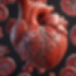 Illustration depicting the mechanisms of heart inflammation