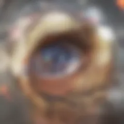 Illustration depicting the impact of diabetes on retinal health