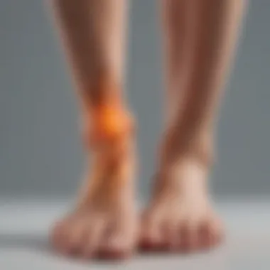 Symptoms of Kidney Dysfunction in Feet A diagram illustrating the symptoms of kidney dysfunction manifesting in the feet.