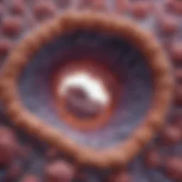 Illustration of medullary thyroid cancer cellular structure