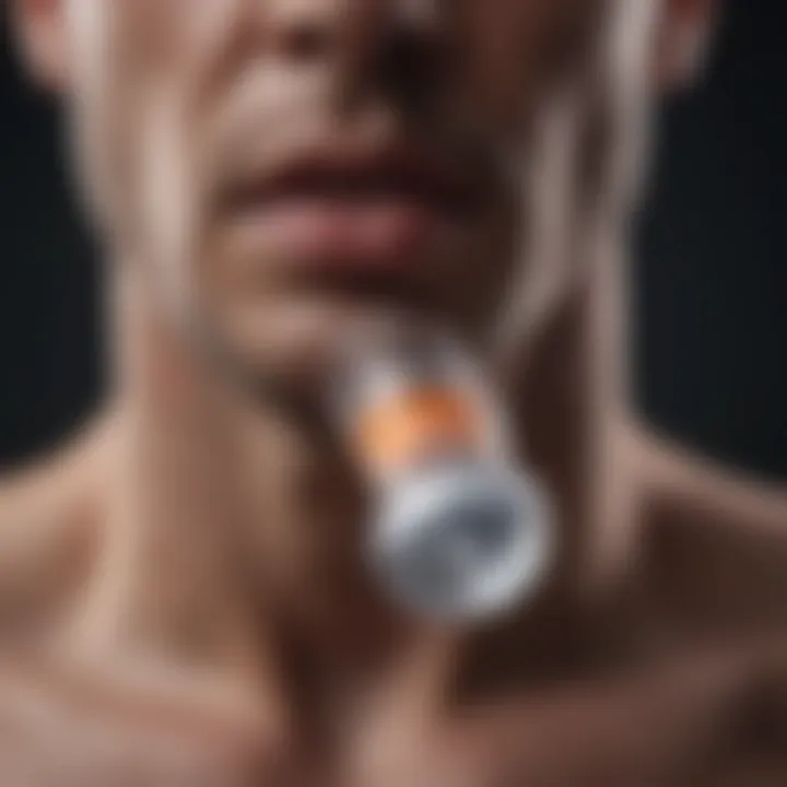 Illustration of respiratory system affected by asthma.