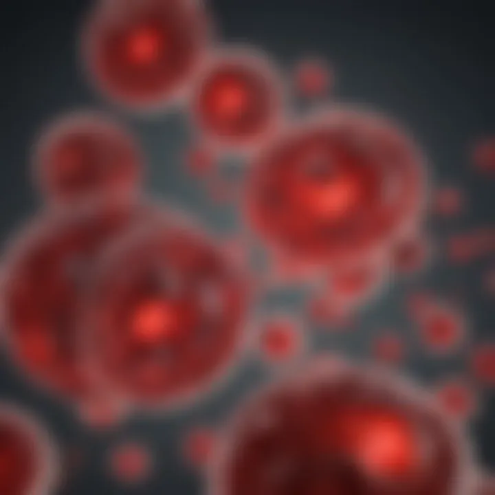 Diagram showing normal platelet count range in healthy individuals