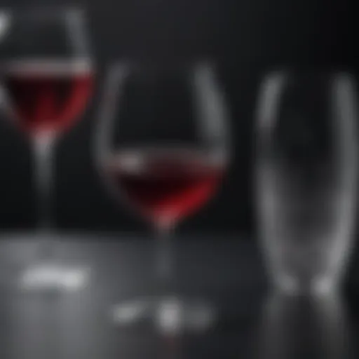 Riedel glassware showcasing elegant design