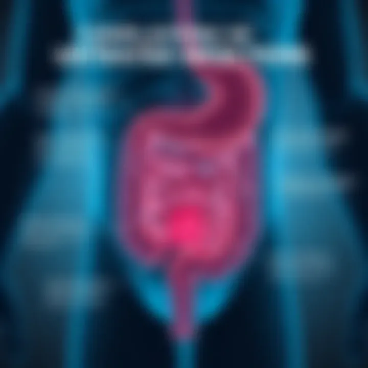 Infographic detailing potential complications arising from untreated bowel infections