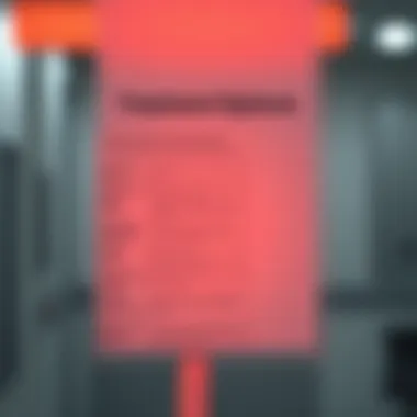 Chart outlining treatment options available for bowel infections