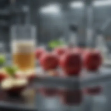 High-quality depiction of apple pectin in a laboratory setting