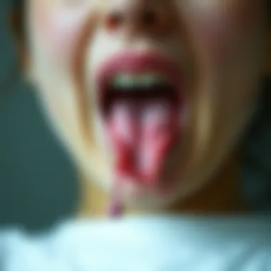 Visual representation of lifestyle factors influencing uvula length