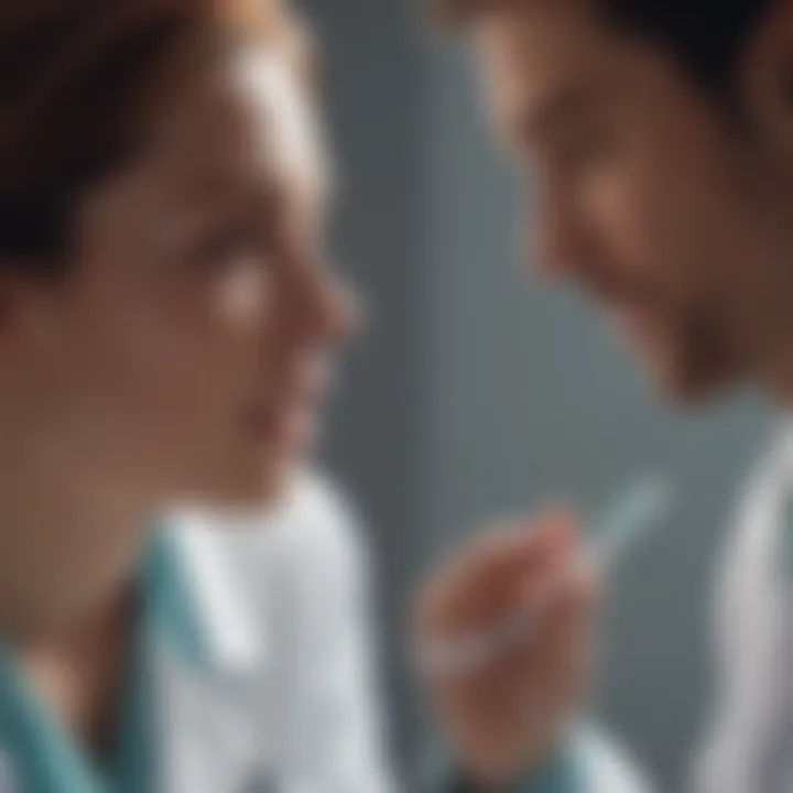 Medical professional discussing reproductive health