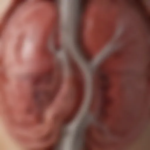 Diagram illustrating the physiological changes in kidney failure