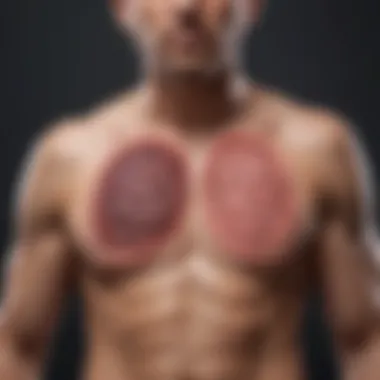 Diagram illustrating dietary modifications beneficial for lymphocytic colitis