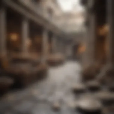 Ancient Roman Marketplace An ancient Roman marketplace illustrating the trade dynamics influenced by the denarius.