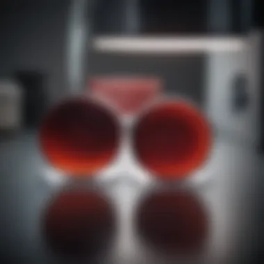 Laboratory Usage of Tryptic Soy Agar with Sheep Blood Tryptic soy agar plates in a laboratory setting