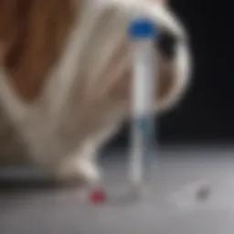 Vetsulin vial with insulin syringe