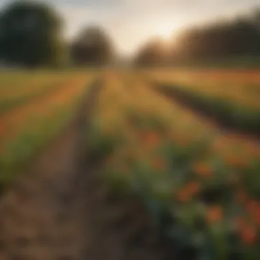 Diverse Array of Cover Crops A diverse array of cover crops in a sustainable farm
