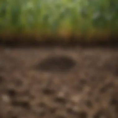 Healthy soil enriched by cover crop roots