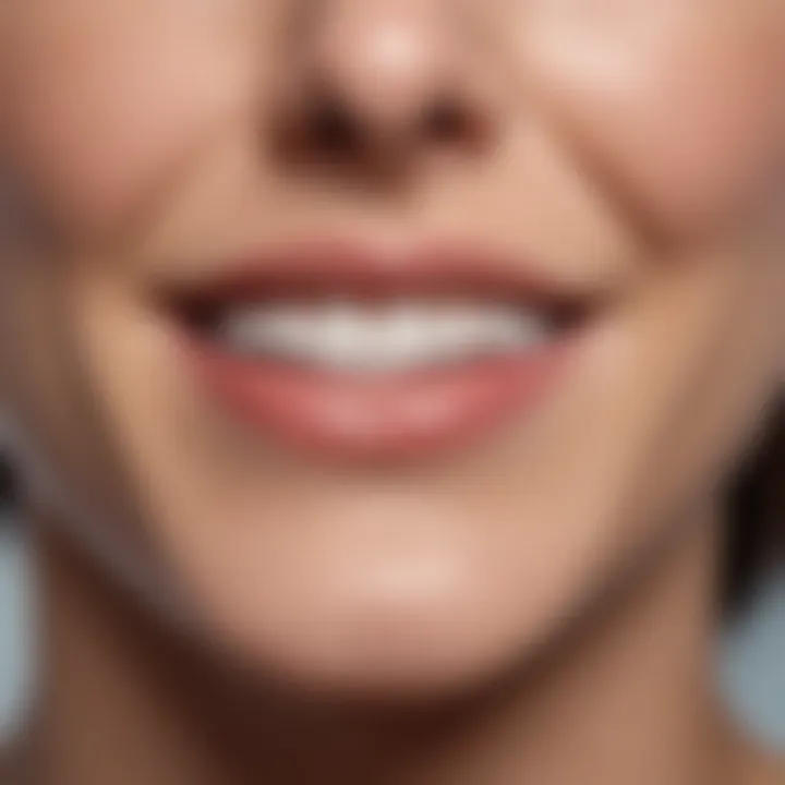 Before and after results of whitening toothpaste